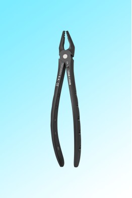 ATRAUMATIC TOOTH EXTRACTING FORCEPS FIG.7 BLACK TITANIUM COATED