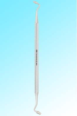 AMALGAM CONDENSER DOUBLE ENDED WITH 2.4 & 2.8 MM SERRATED TIP