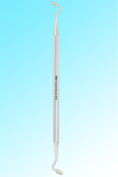 AMALGAM CONDENSER DOUBLE ENDED WITH 2.4 & 2.8 MM SERRATED TIP