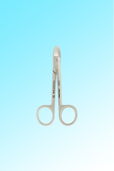 CROWN & GOLD SCISSORS CURVED 110MM