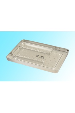 INSTRUMENTS TRAY WITH RACK INSERT 16 PCS PERFORATED