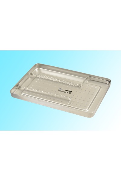 INSTRUMENTS TRAY WITH RACK INSERT 16 PCS PERFORATED