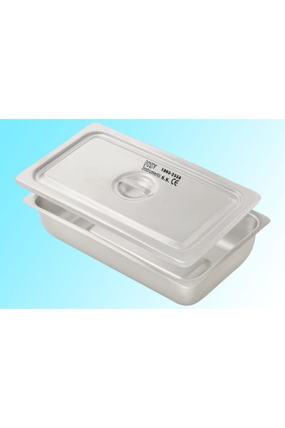 INSTRUMENT TRAY WITH LID  210X322X57MM EXTRA LARGE