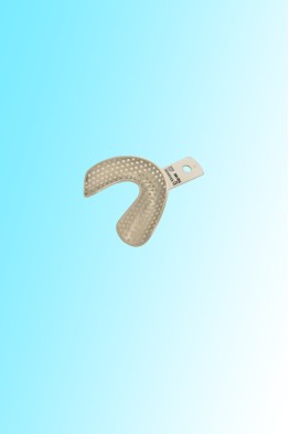 IMPRESSION TRAY FULL DENTURE LOWER SIZE S WITH RETENTION RIM