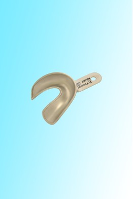 FULL DENTURE IMPRESSION TRAY LOWER SIZE M WITH RETENTION RIM