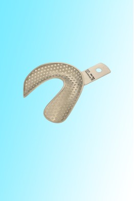 IMPRESSION TRAY FULL DENTURE LOWER SIZE L WITH RETENTION RIM