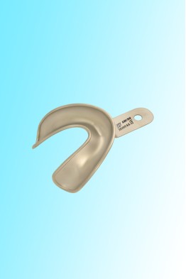 FULL DENTURE IMPRESSION TRAY LOWER SIZE L WITH RETENTION RIM