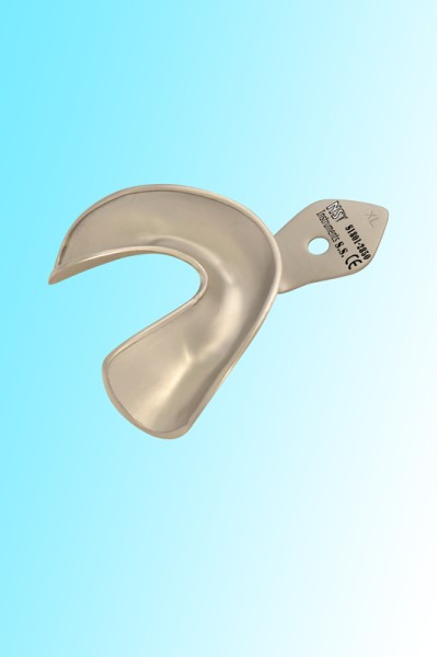 FULL DENTURE IMPRESSION TRAY LOWER SIZE XL WITH RETENTION RIM